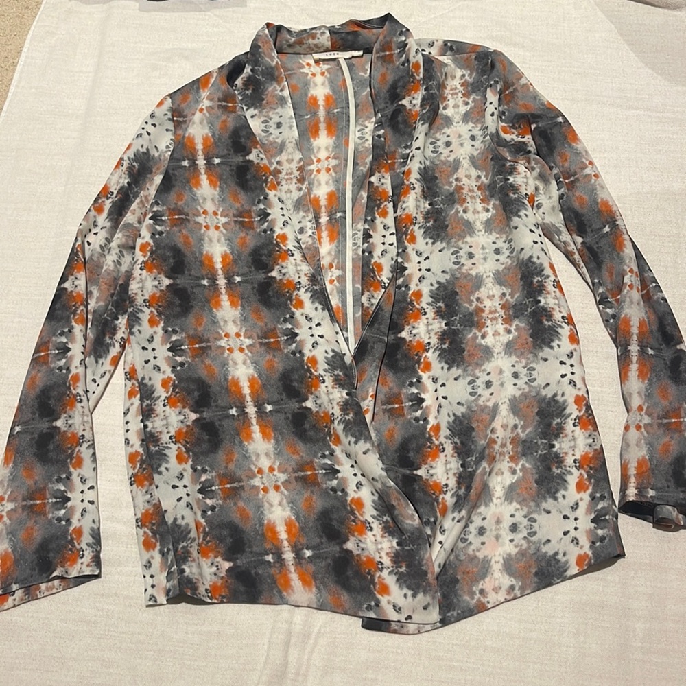 Lightweight blazer/cardigan multi color tie dye